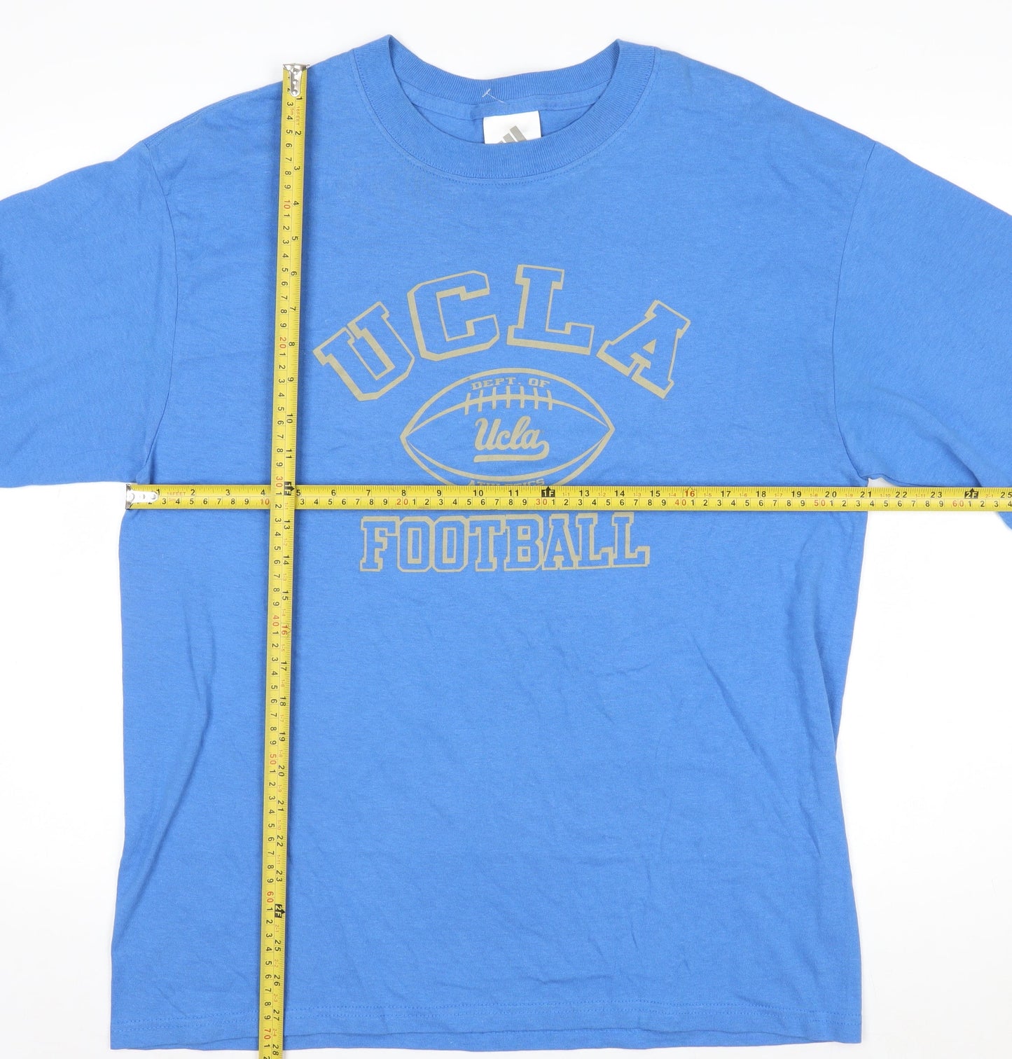 Adidas Men's Blue UCLA Football Long Sleeve Cotton T-Shirt M