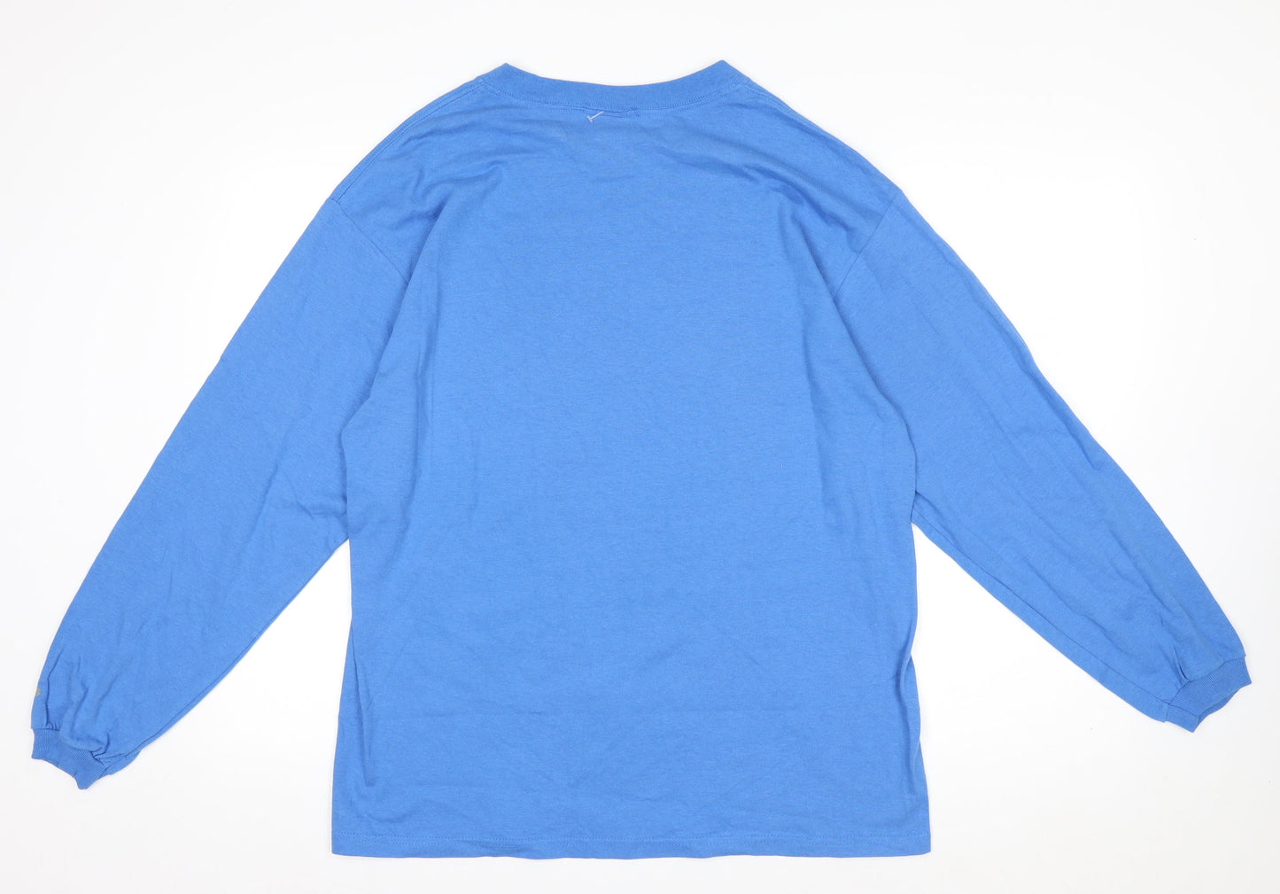 Adidas Men's Blue UCLA Football Long Sleeve Cotton T-Shirt M