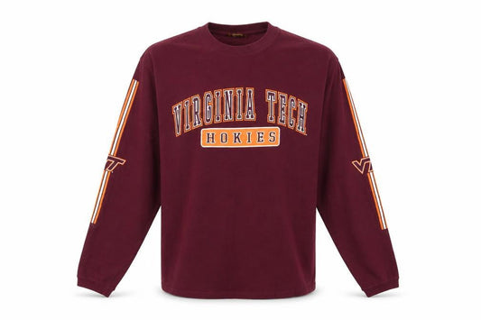 NCC Gold Apparel Men’s Red Long Sleeve Virginia Tech T-Shirt L