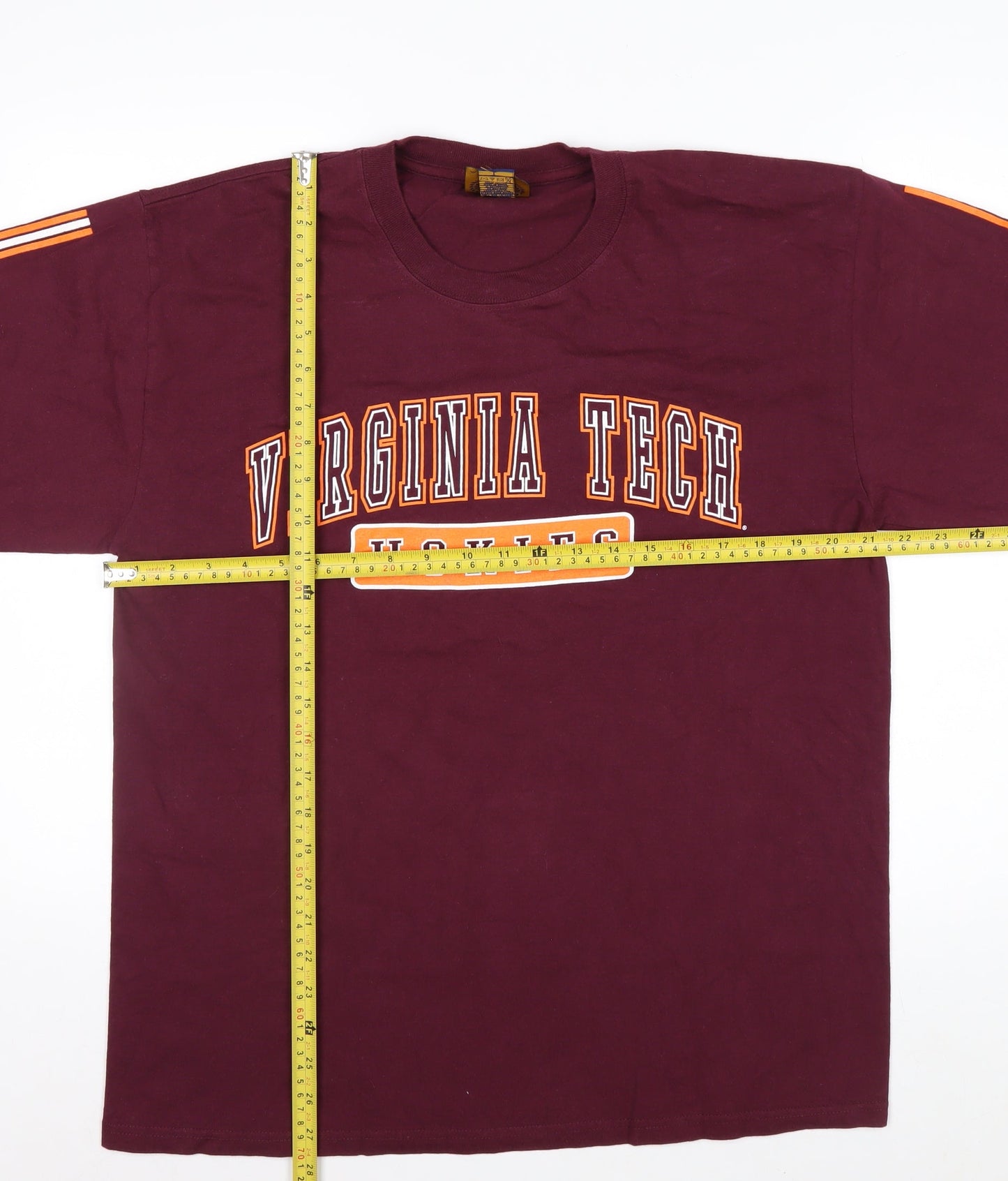 NCC Gold Apparel Men’s Red Long Sleeve Virginia Tech T-Shirt L