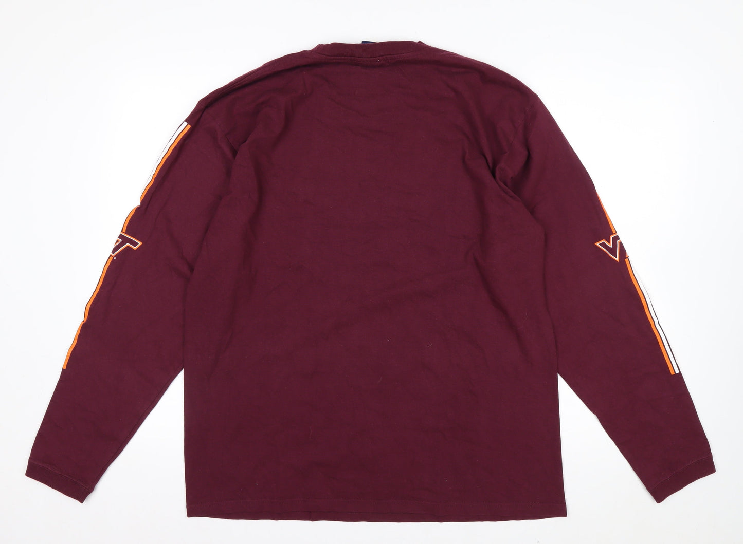 NCC Gold Apparel Men’s Red Long Sleeve Virginia Tech T-Shirt L