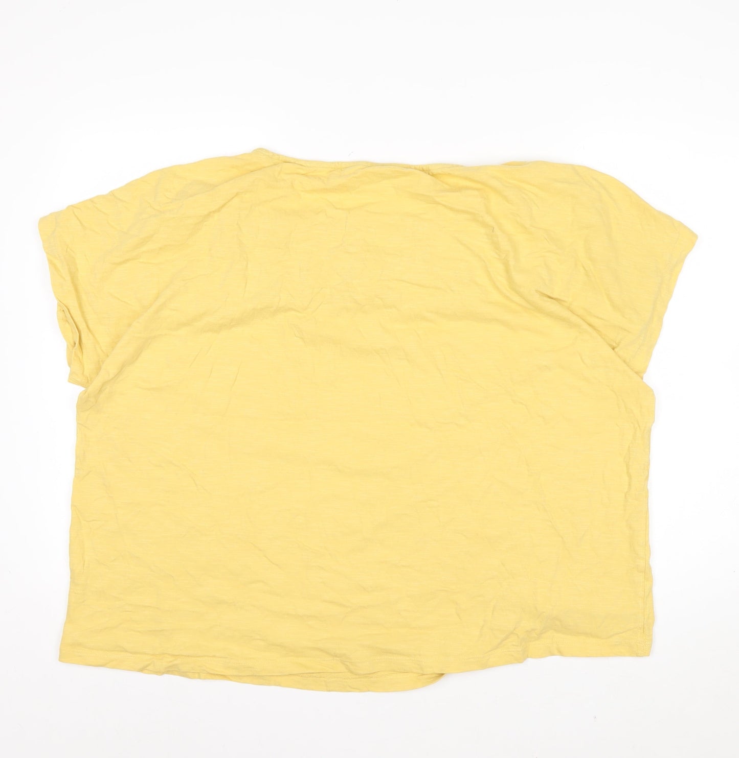 White Stuff Womens Yellow Cotton Tunic Blouse Size 24