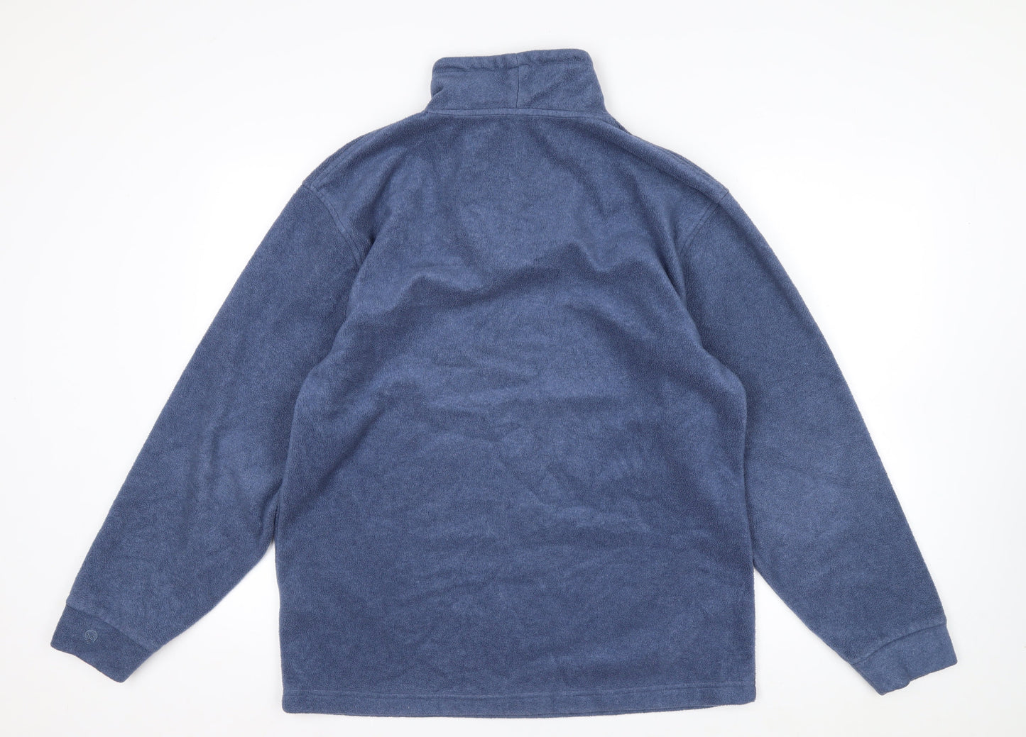 Hawkshead Men's Blue 1/4 Zip Fleece Pullover Sweatshirt Size S