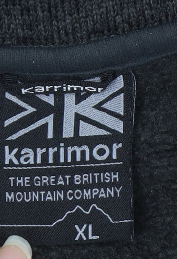 Karrimor Men's Grey XL Fleece 1/4 Zip Pullover Sweatshirt