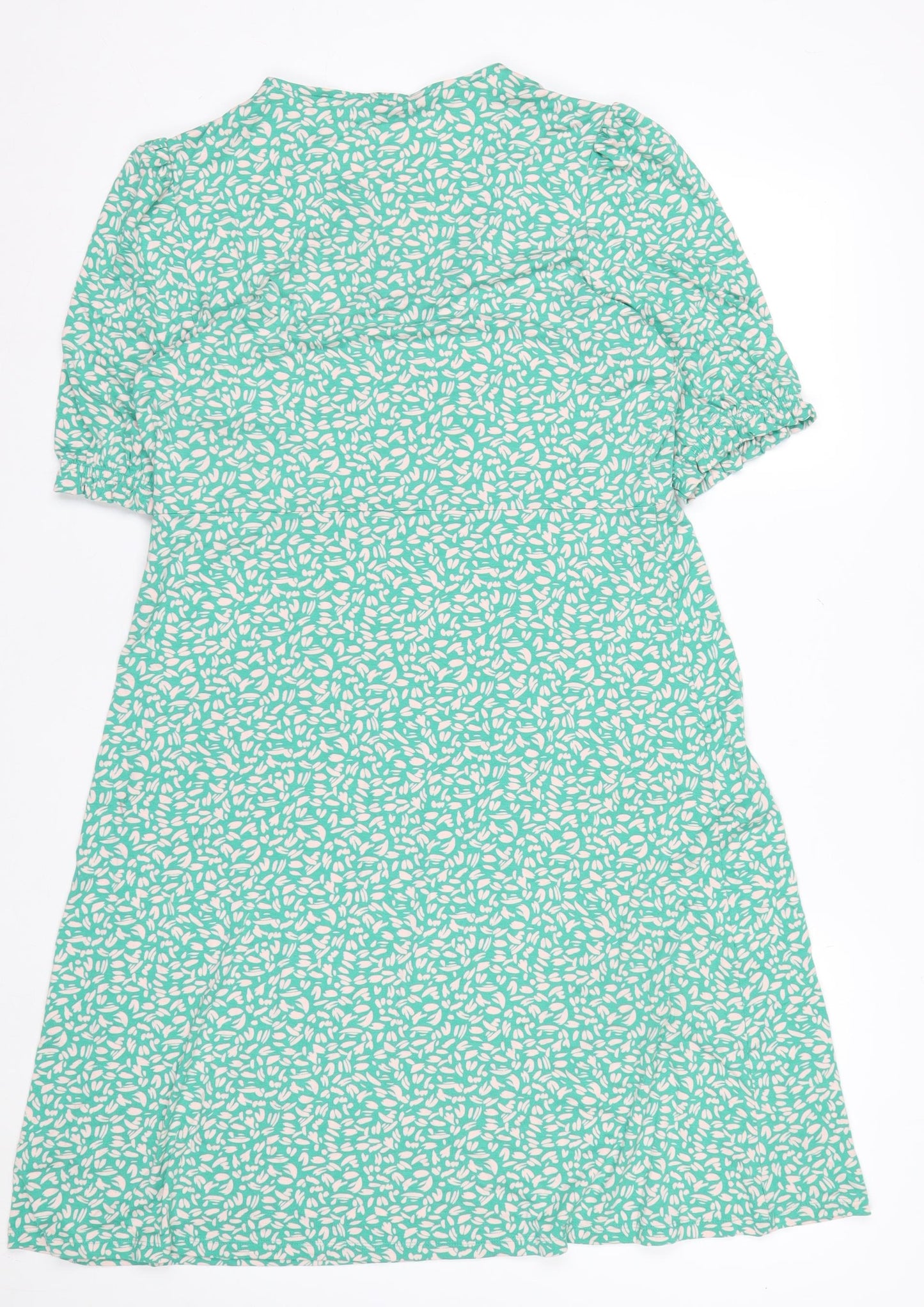 Marks and Spencer Women’s Green Floral A-Line Long Dress Size 14