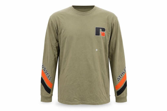 Russell Athletic Men’s Green XL Long Sleeve Sports Cotton Top
