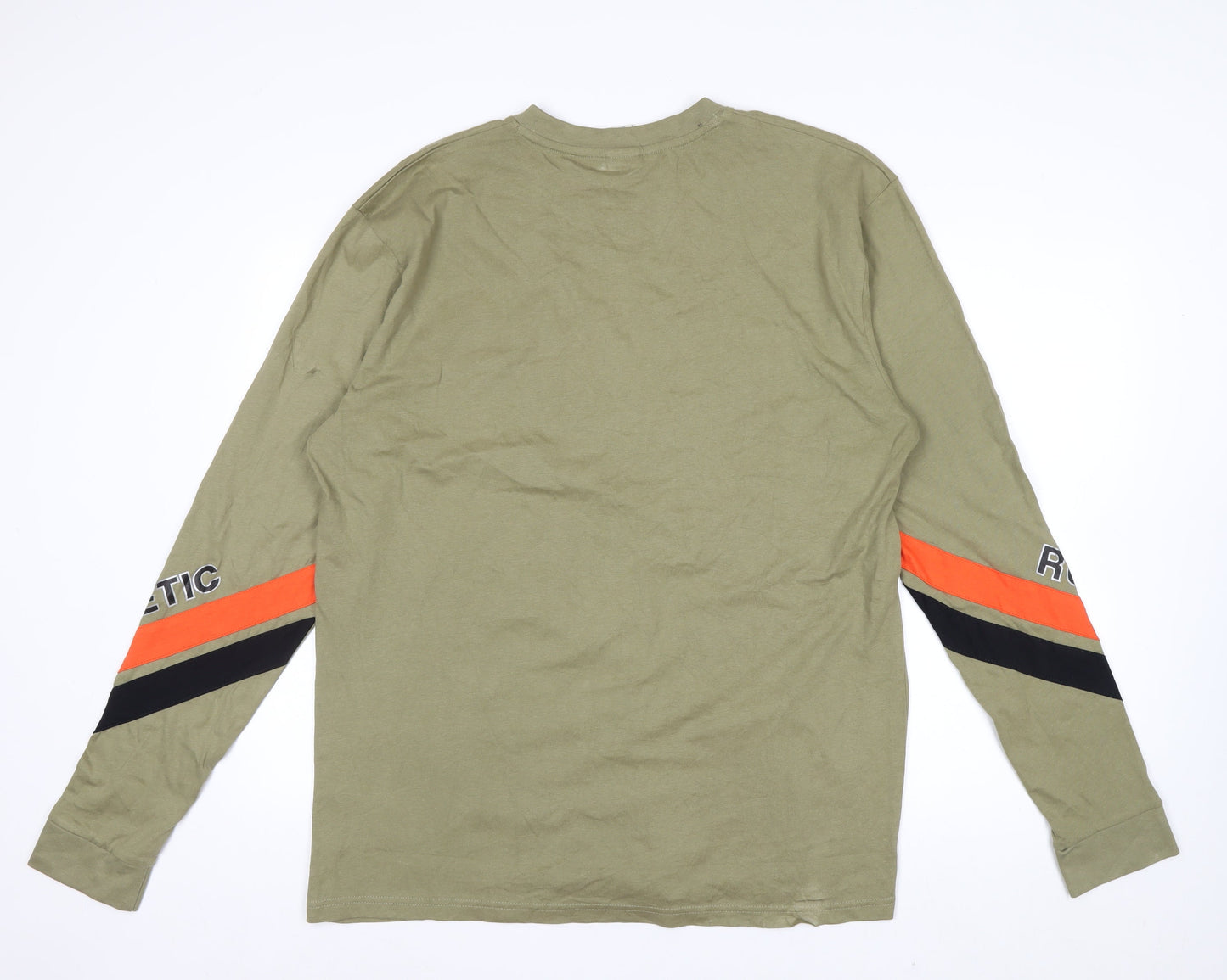 Russell Athletic Men’s Green XL Long Sleeve Sports Cotton Top