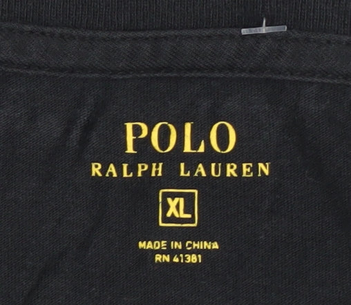 Ralph Lauren Men’s Black Long Sleeve Cotton Shirt XL