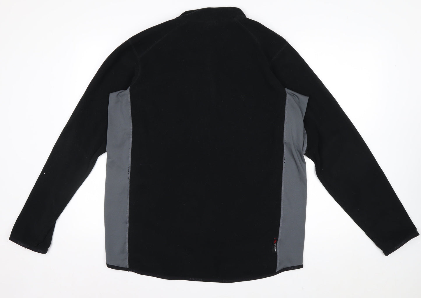 TOG24 Men's Black Fleece 1/4 Zip Pullover Sweatshirt Size L