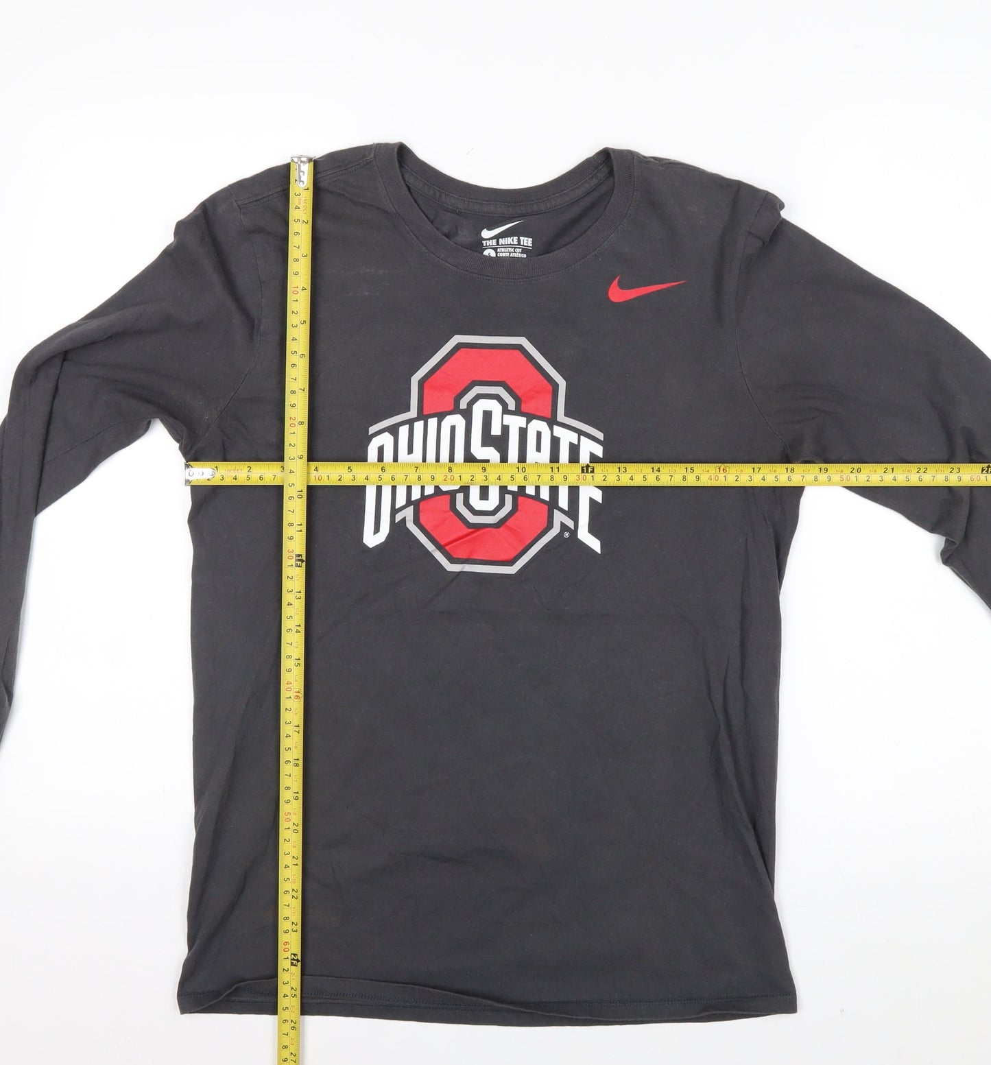 Nike Men's Black Ohio State Long Sleeve Athletic Cut T-Shirt Size S