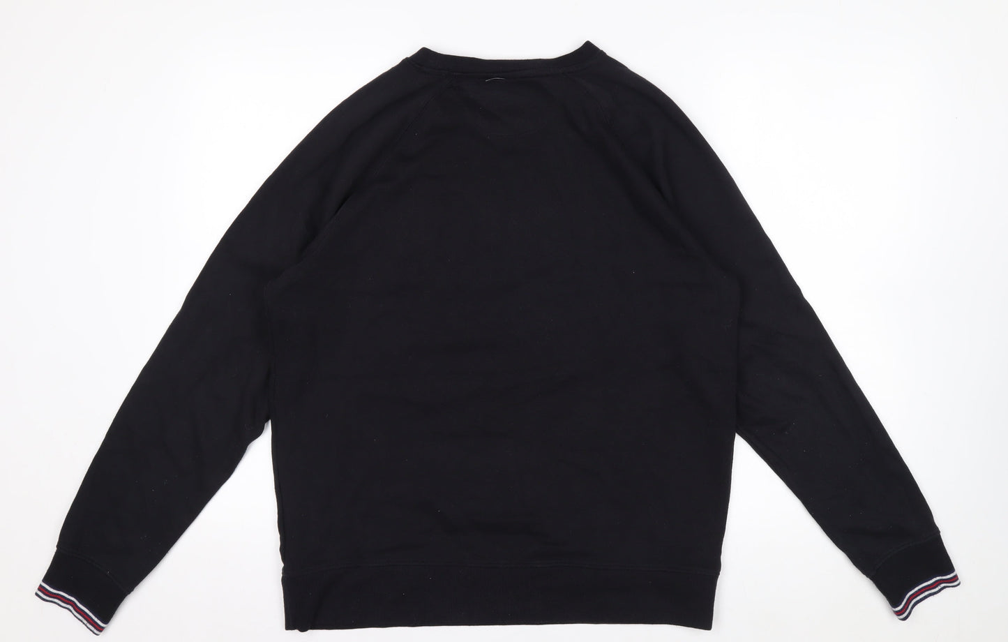 FILA Men’s Black Crew Neck Logo Pullover Sweatshirt Size S