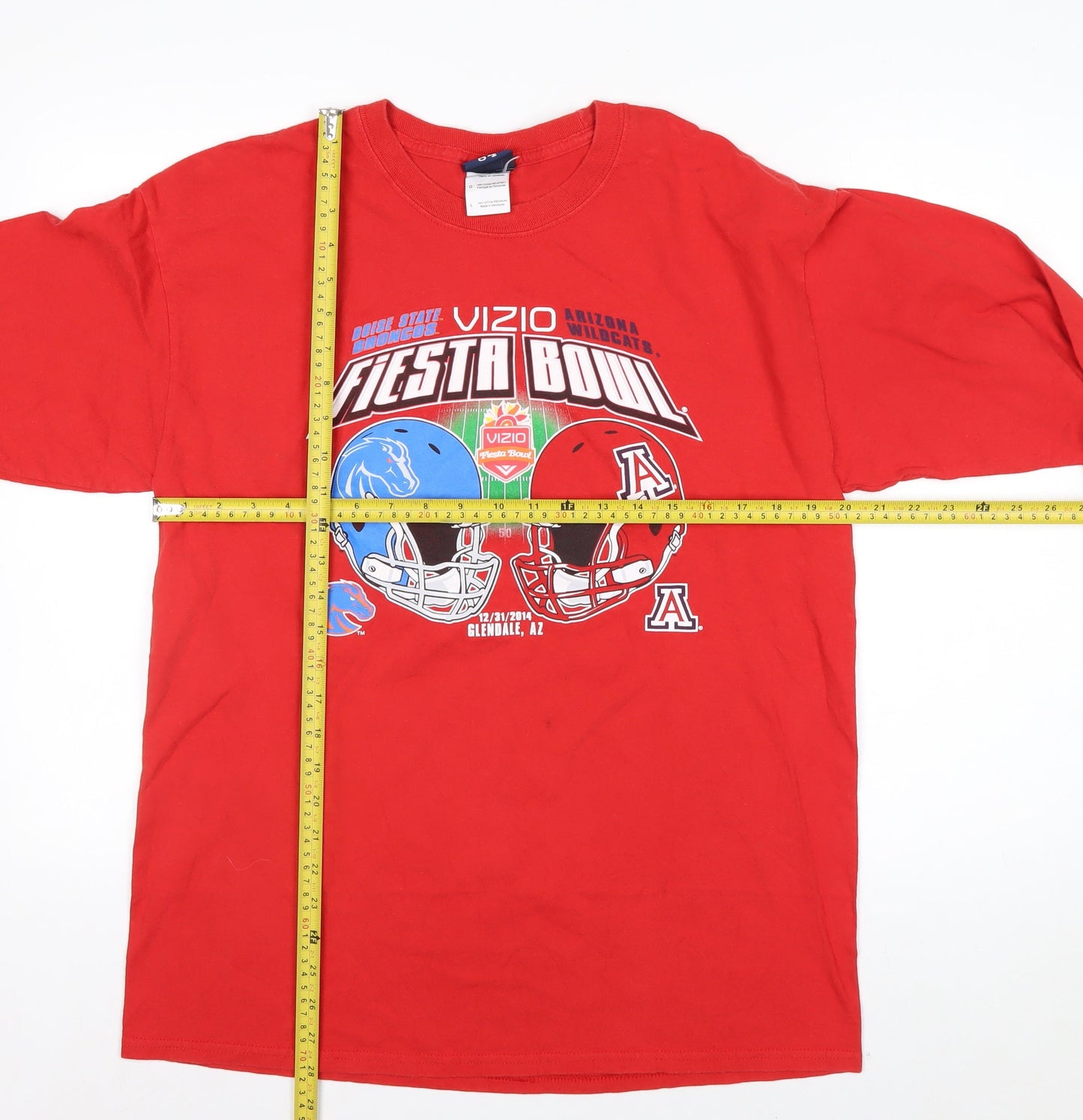 Blue 84 Men's Red Fiesta Bowl Long Sleeve Graphic T-Shirt Size L