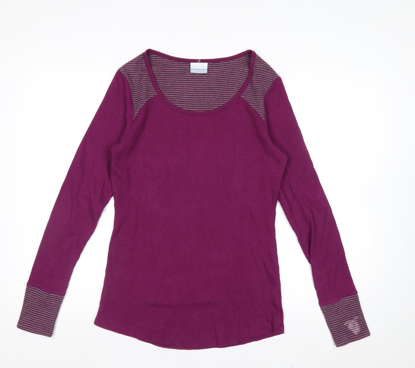 Columbia Women Purple Long Sleeve Basic Knit Top Size M