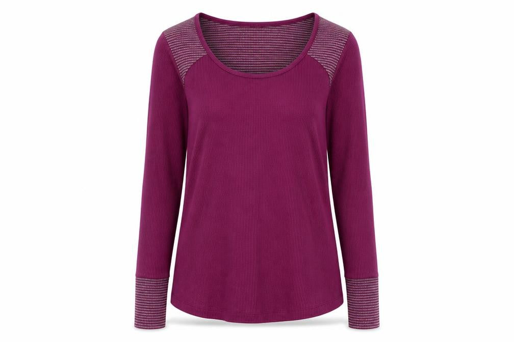 Columbia Women Purple Long Sleeve Basic Knit Top Size M