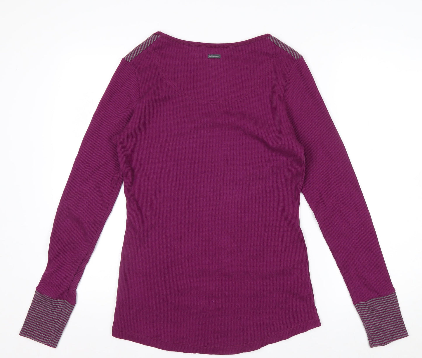 Columbia Women Purple Long Sleeve Basic Knit Top Size M