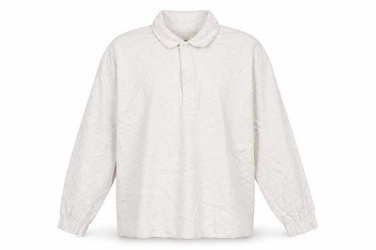 Marks & Spencer Men's Beige Collared Henley Sweatshirt Size L