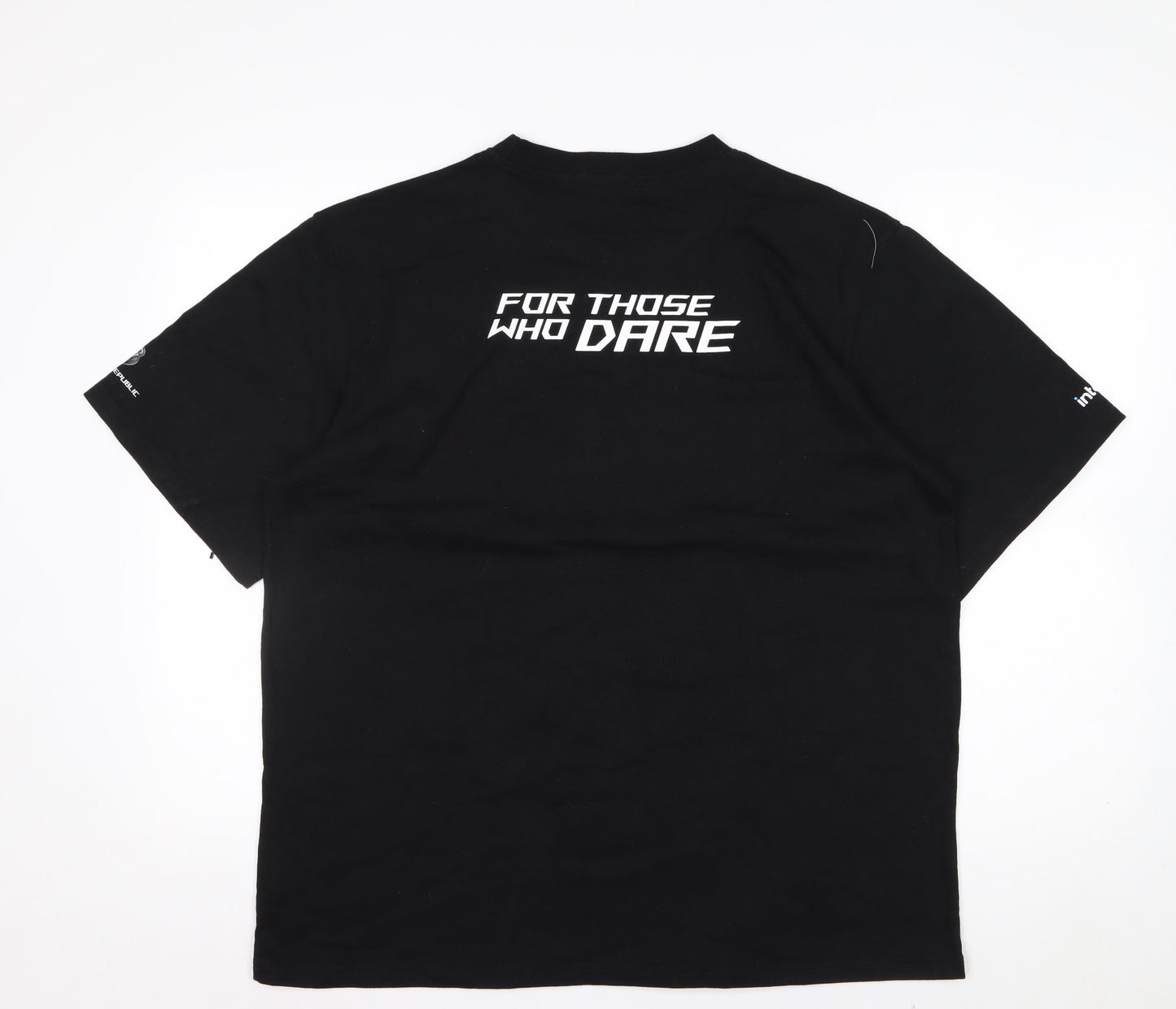 Republic of Gamers Men's Black XL Graphic Cotton T-Shirt
