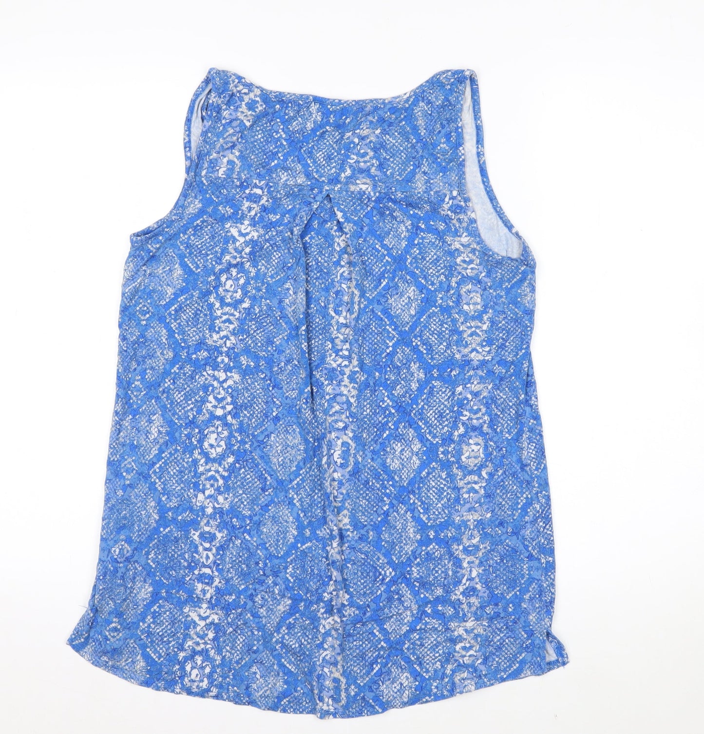 Ruth Langsford Women's Blue Geometric Sleeveless Tank Top Size M