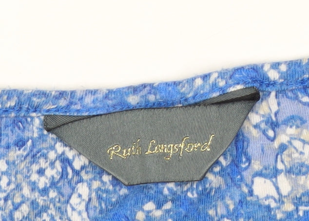 Ruth Langsford Women's Blue Geometric Sleeveless Tank Top Size M