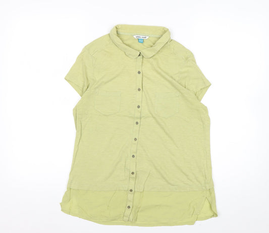 Prewornwholesale purple cropped slim fit active T-shirt with short sleeves and a high neckline.
