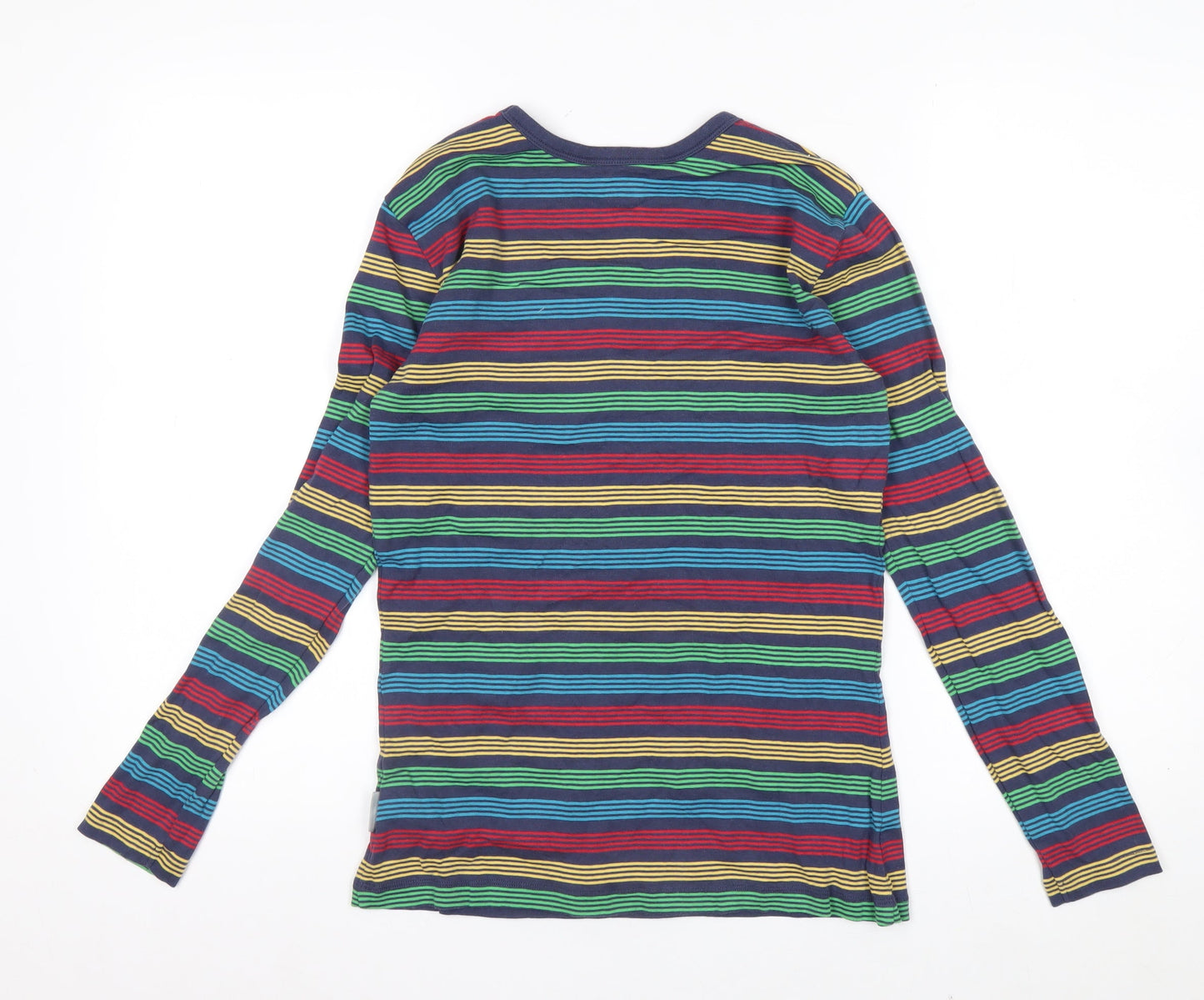 Frugi Women’s Multicoloured Striped Organic Cotton Long Sleeve T-Shirt Size 10