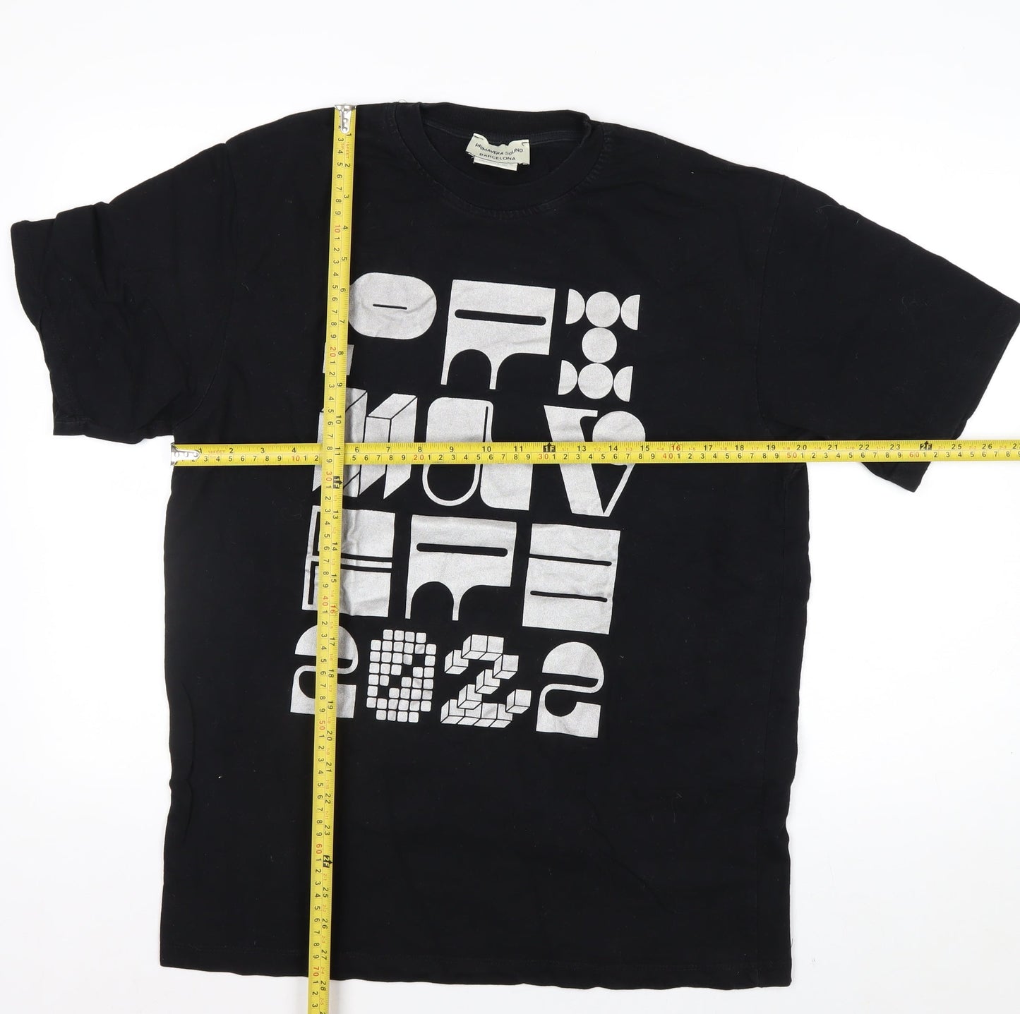 Primavera Sound Barcelona Men's Black Graphic Music T-Shirt Size S