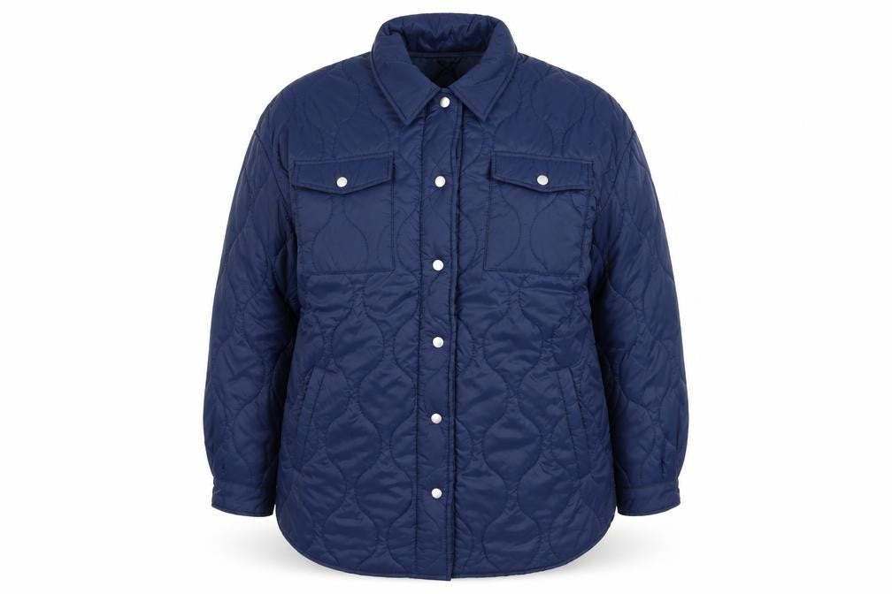 Very Womens Blue Quilted Mid-Length Padded Jacket Size 20