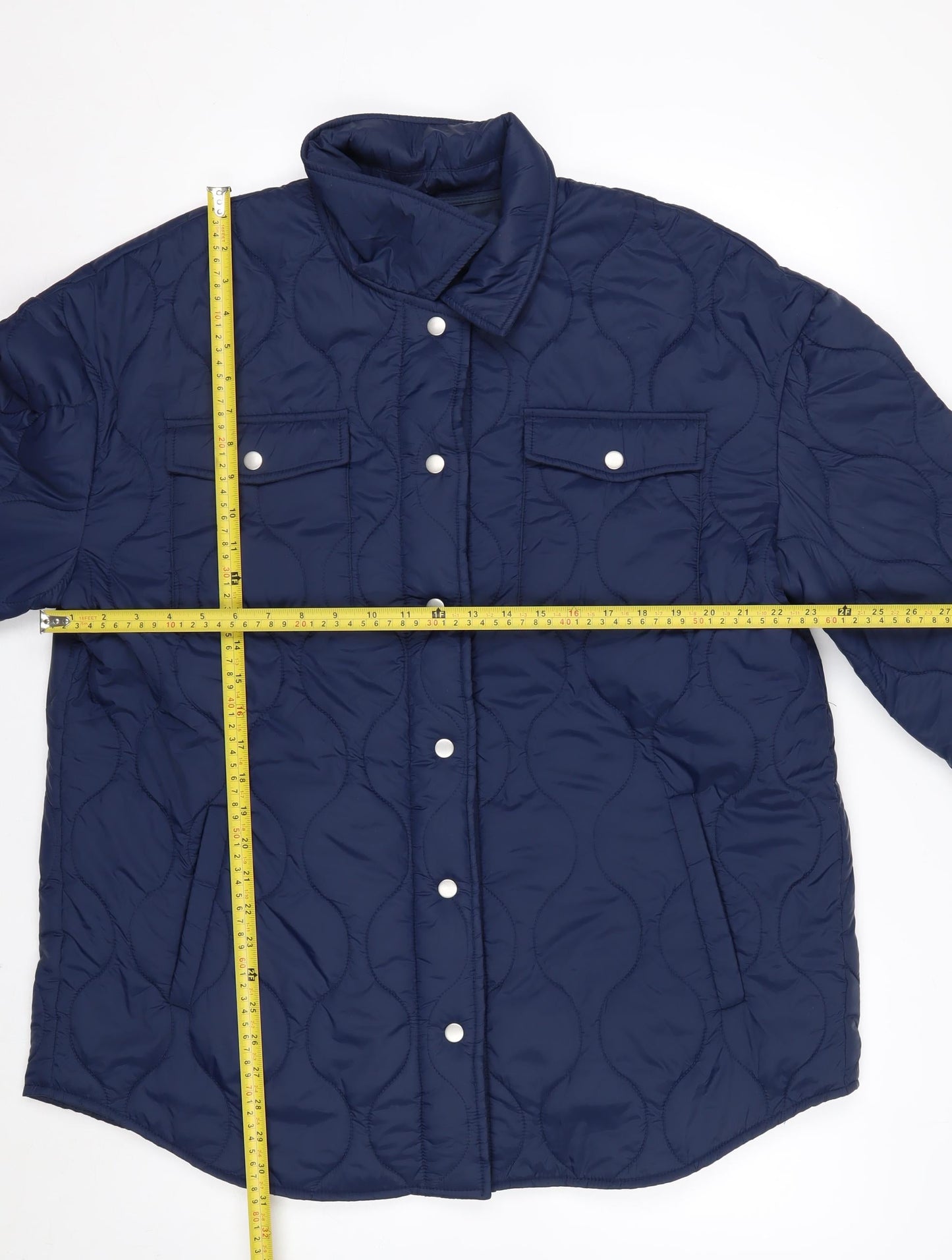 Very Womens Blue Quilted Mid-Length Padded Jacket Size 20
