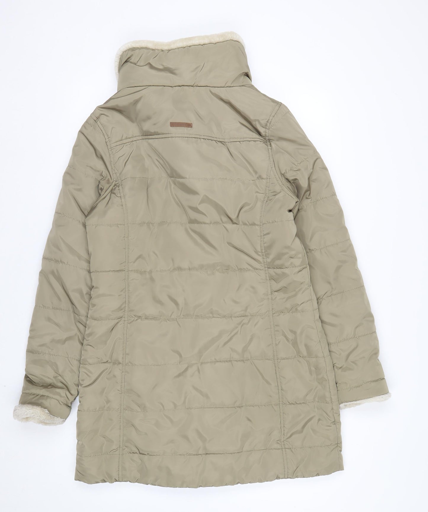 Regatta Women's Beige Puffer Jacket Size 12 Lined Winter Coat