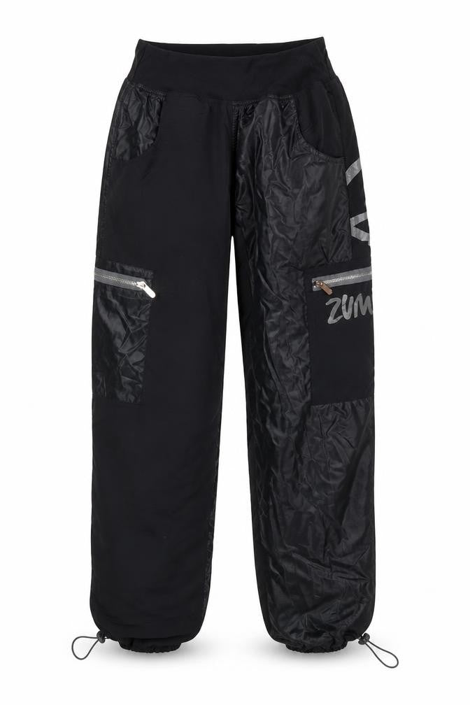 Zumba Womens Black Jogger Activewear Trousers Size L Nylon