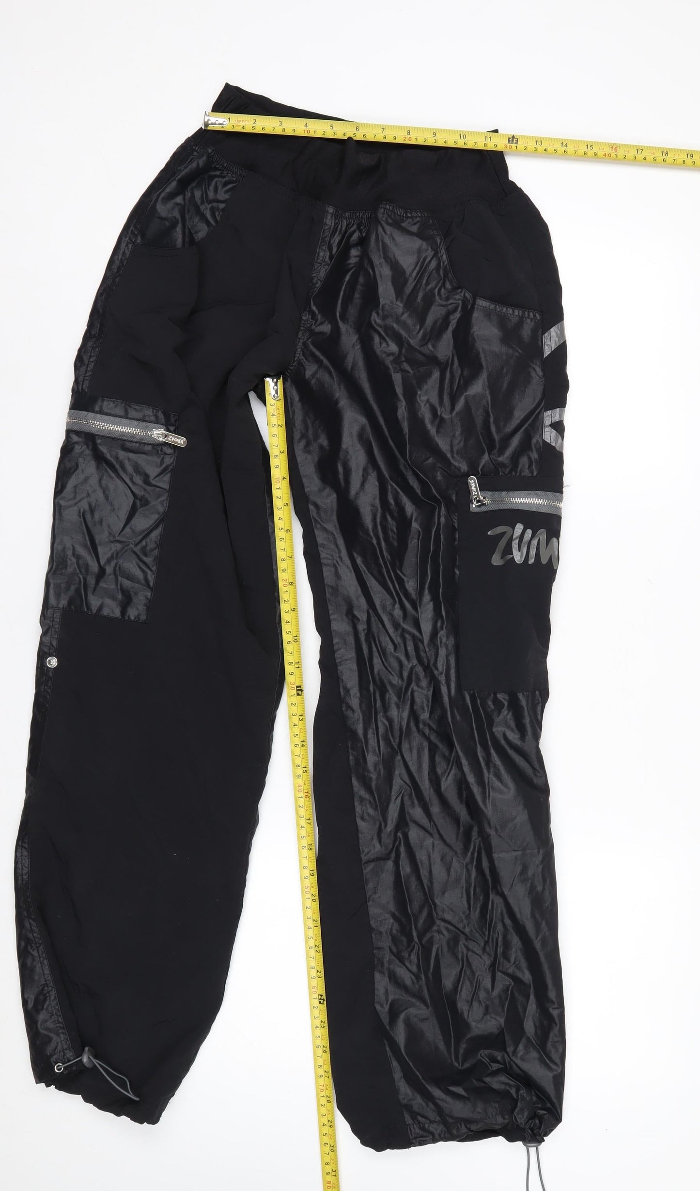 Zumba Womens Black Jogger Activewear Trousers Size L Nylon