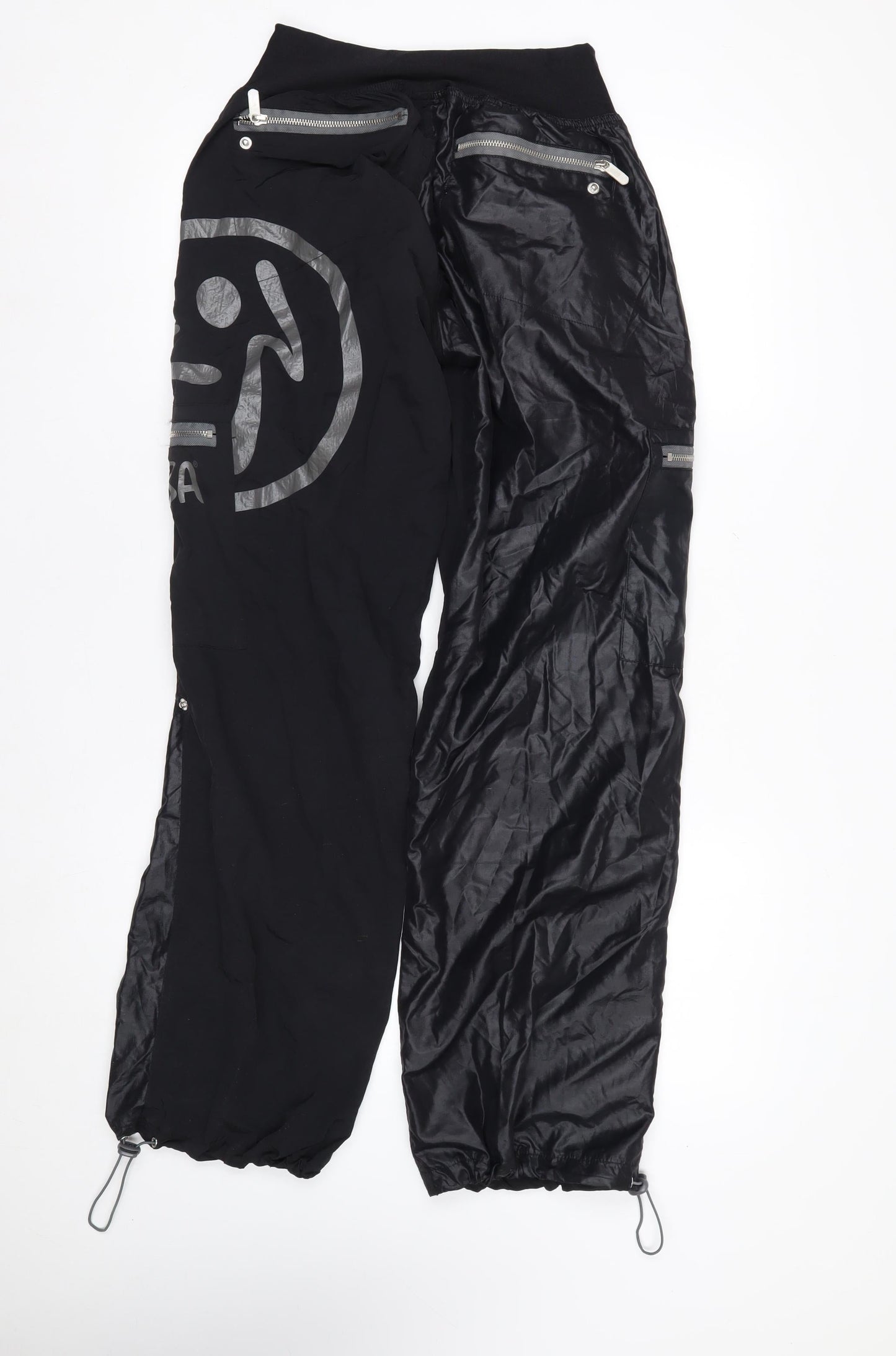 Zumba Womens Black Jogger Activewear Trousers Size L Nylon