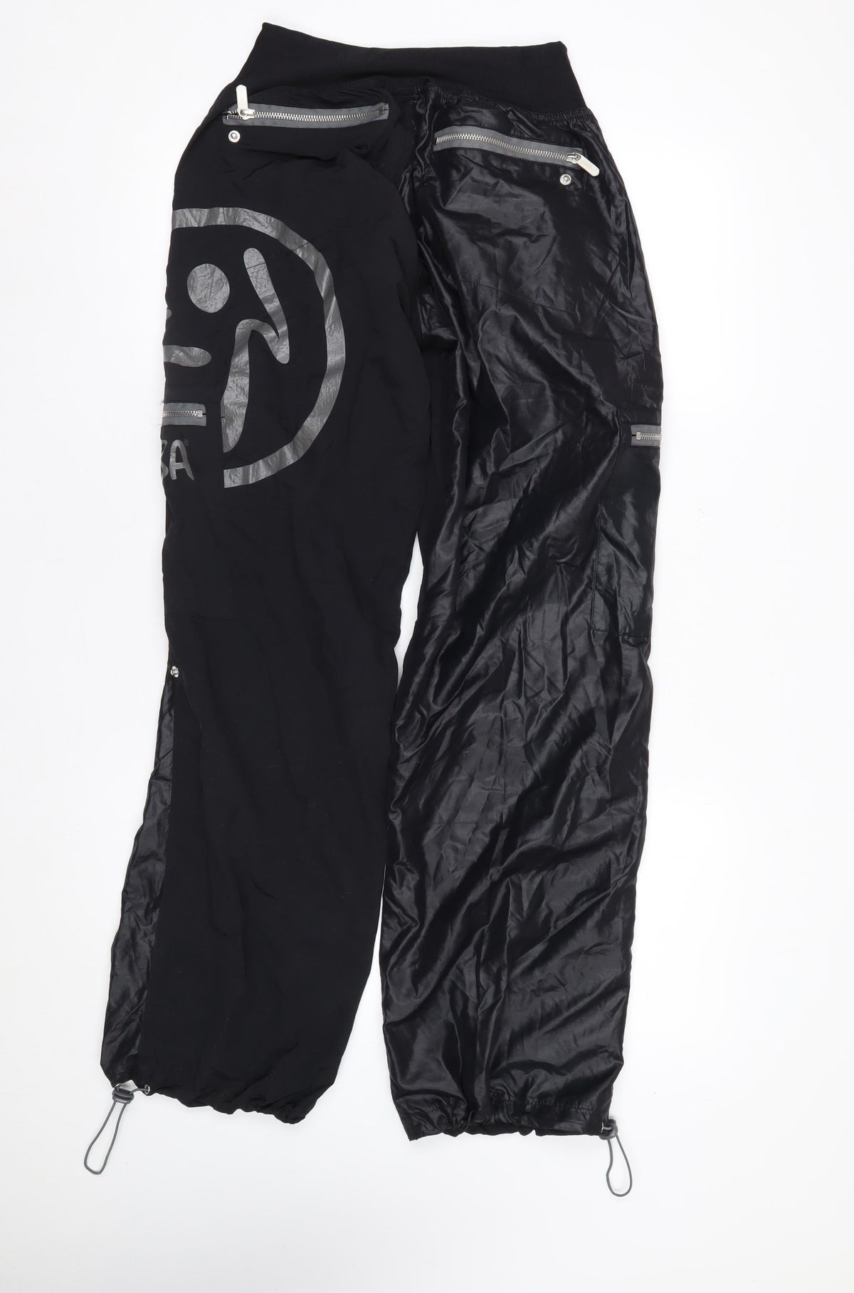 Zumba Womens Black Jogger Activewear Trousers Size L Nylon