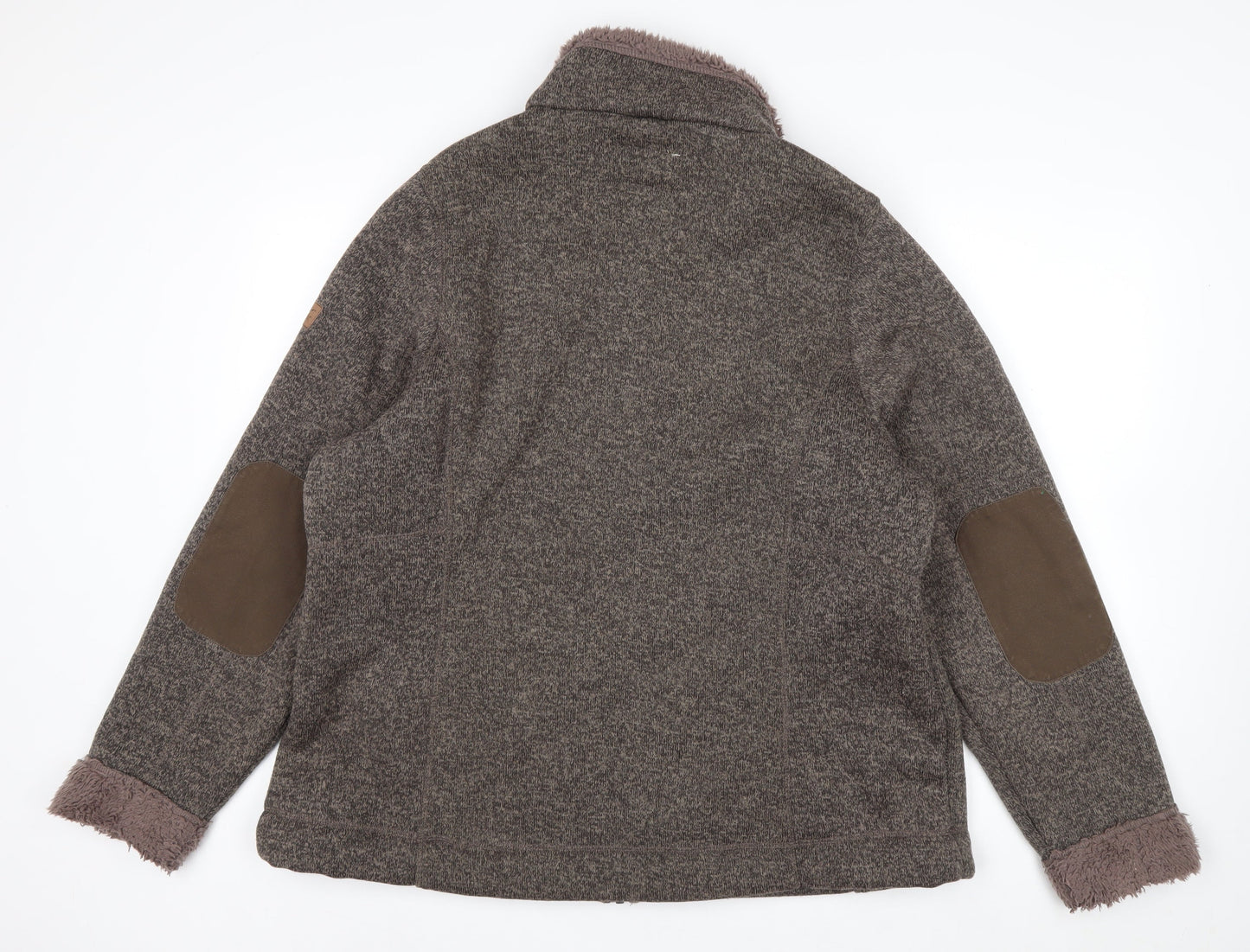 Regatta Womens Brown Full Zip Fleece Jacket Size 22 Outdoor Warm Lined