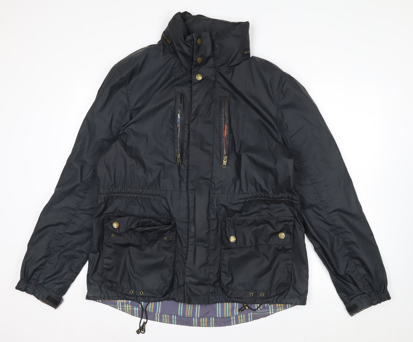 Boden Men's Black Parka Jacket L Water Resistant Cotton Outdoor