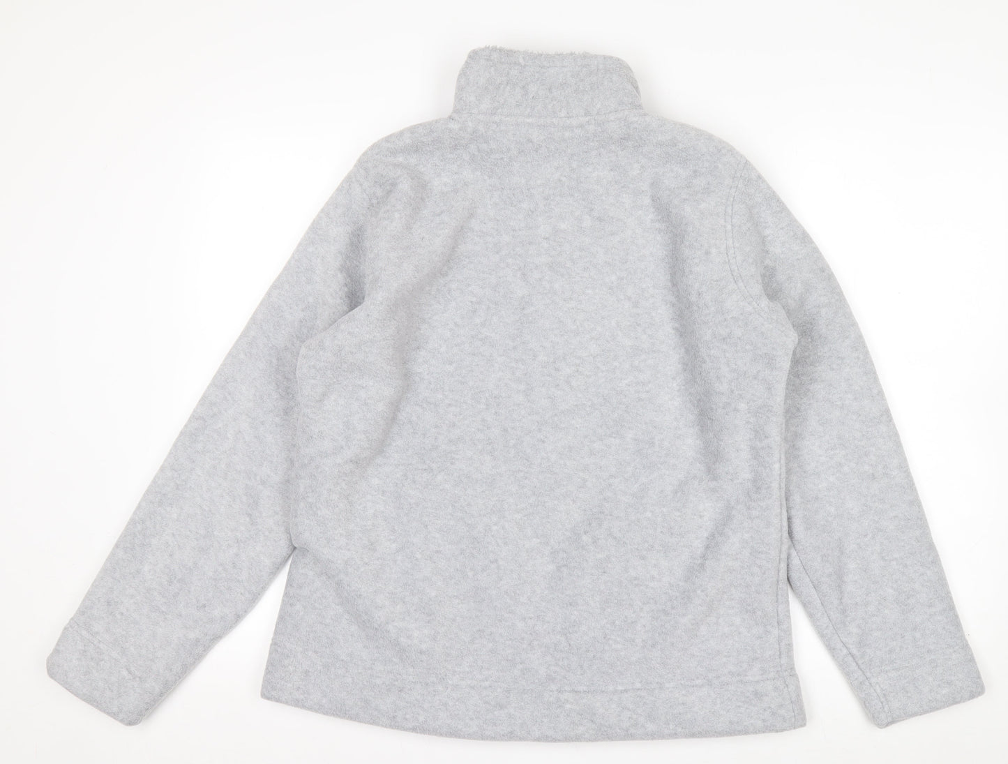 ISLE Women’s Grey Fleece Full Zip Jacket Size 14 Regular Fit
