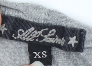 AllSaints Women's Grey XS Basic Viscose Scoop Neck T-Shirt
