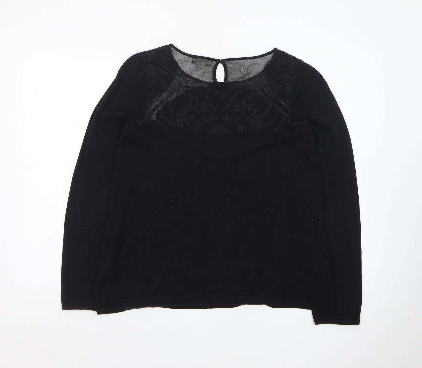 Monsoon Women’s Black Knit Pullover Jumper Size 12