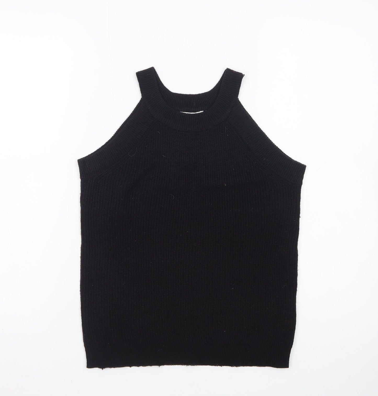 Brave Soul Women’s Black Halter Knit Tank Top Size M
