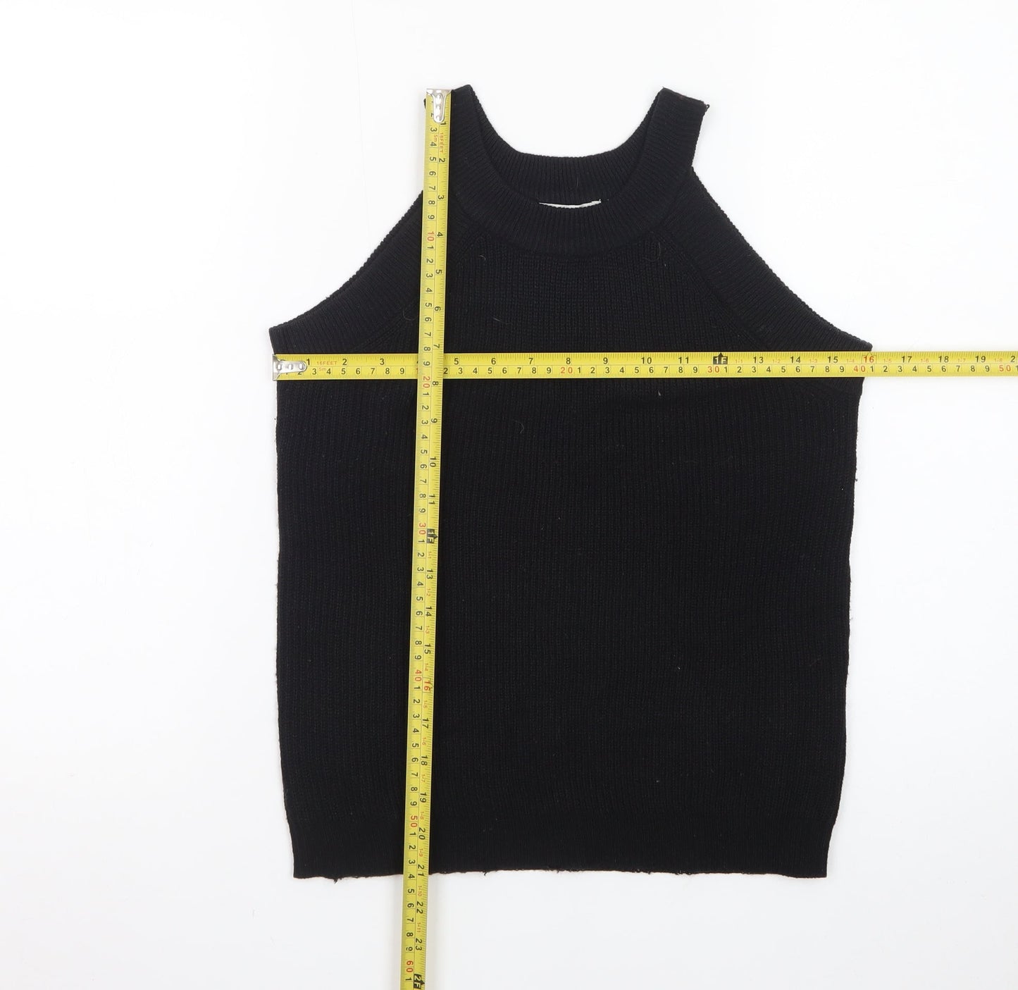 Brave Soul Women’s Black Halter Knit Tank Top Size M
