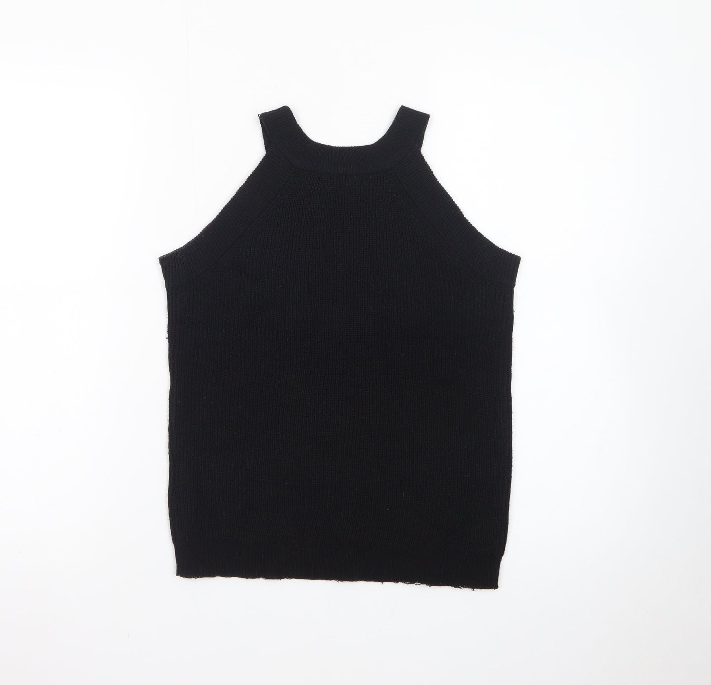 Brave Soul Women’s Black Halter Knit Tank Top Size M
