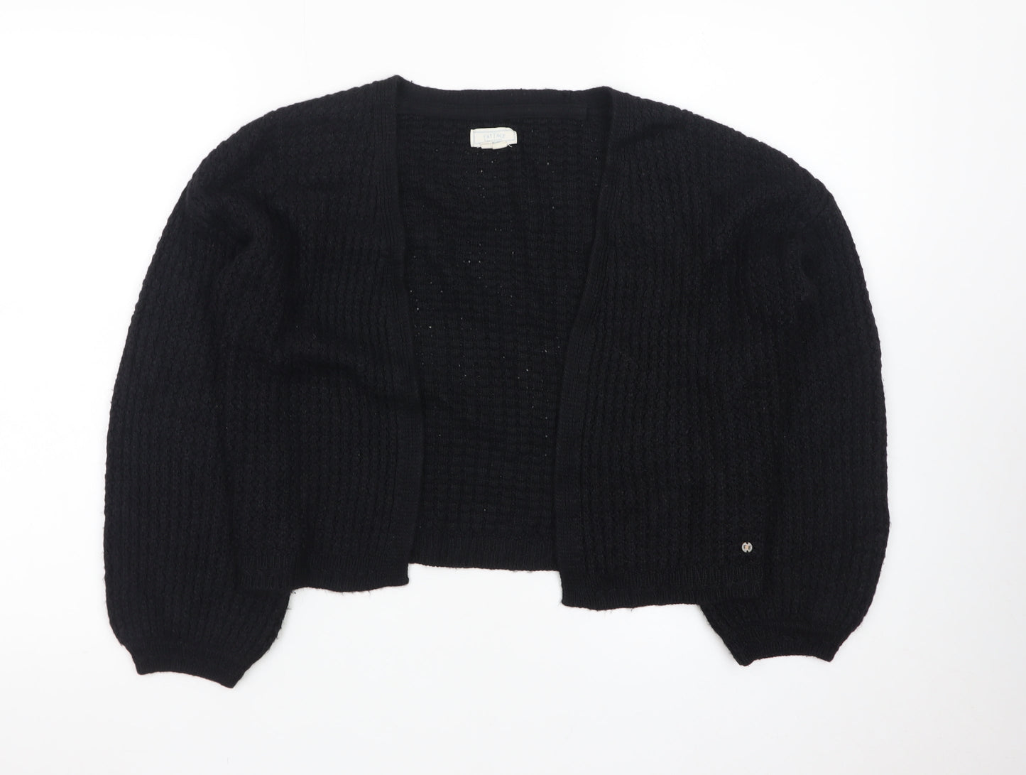 Fat Face Women's Black Chunky Knit Cardigan UK 6