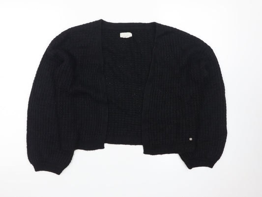 Fat Face Women's Black Chunky Knit Cardigan UK 6