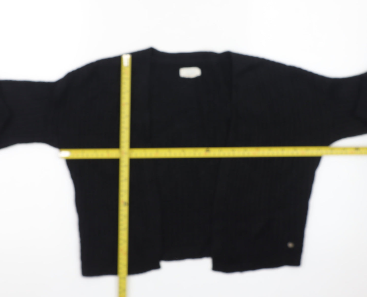 Fat Face Women's Black Chunky Knit Cardigan UK 6