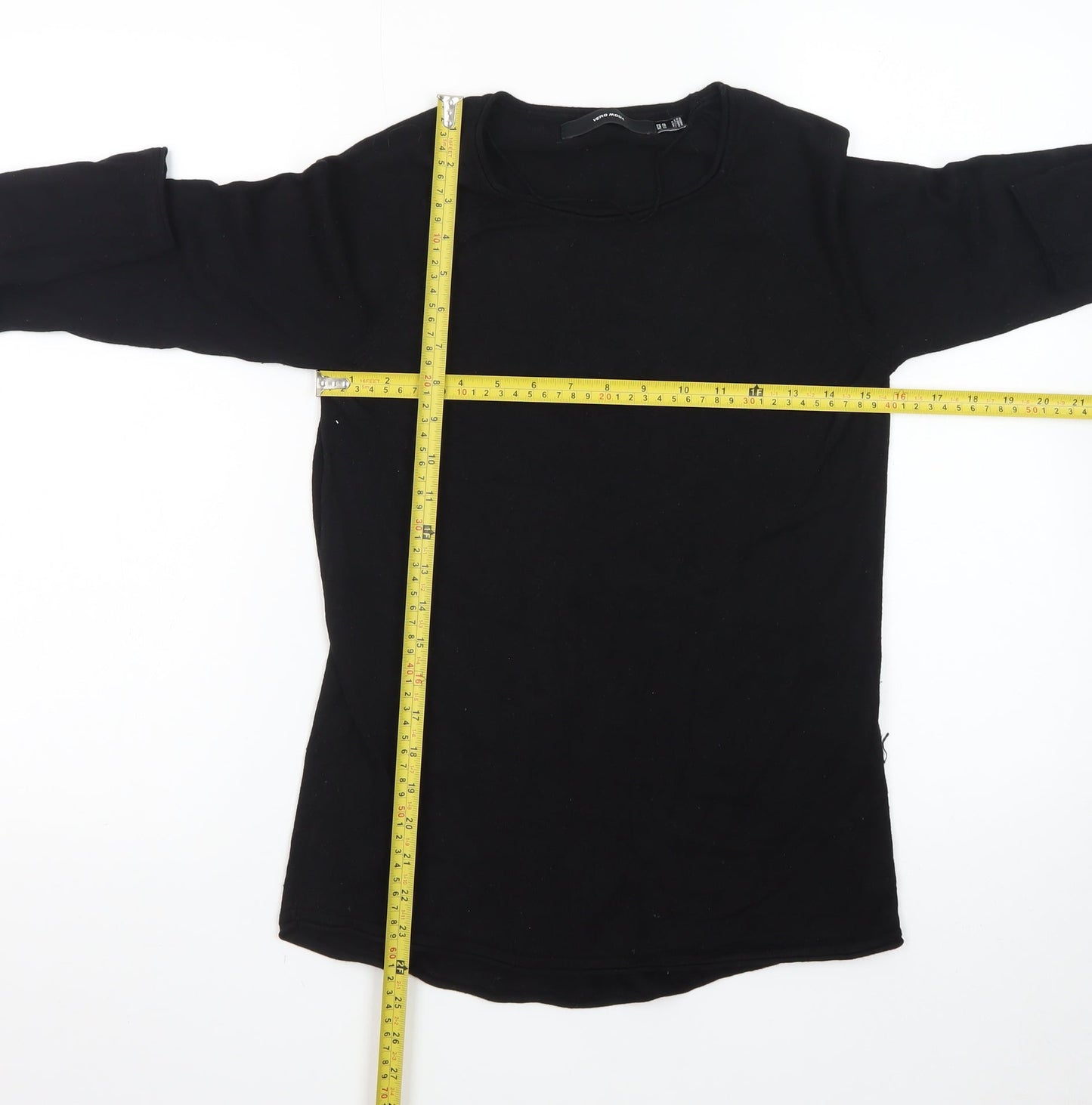 Vero Moda Womens Black XS Crew Neck Long Sleeve Knit Jumper