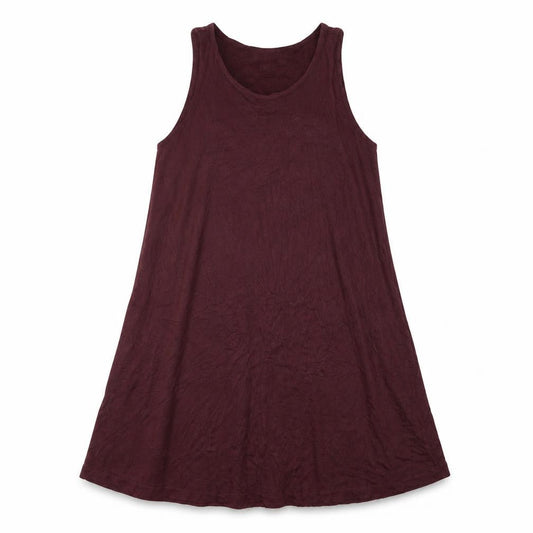 H&M Womens Burgundy Tank Dress M Sleeveless Jersey Casual
