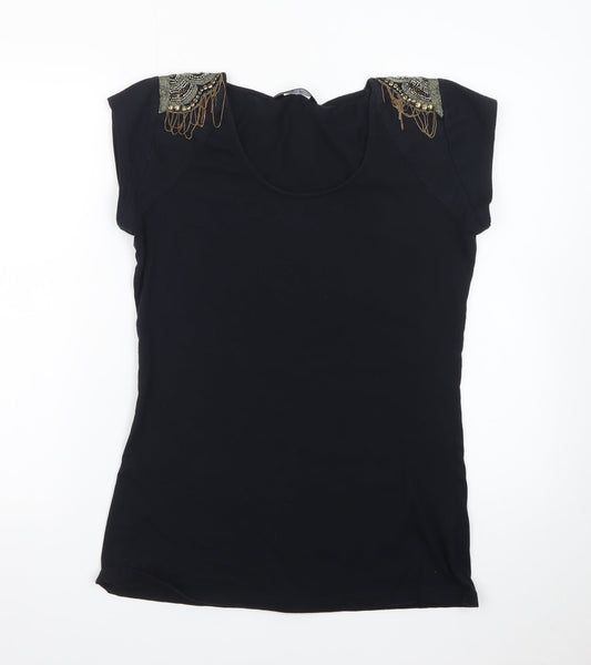 Prewornwholesale purple cropped slim fit active T-shirt with short sleeves and a high neckline.