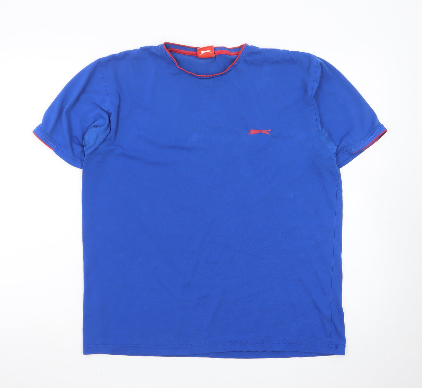 Slazenger Men's Blue Short Sleeve Cotton T-Shirt Size M