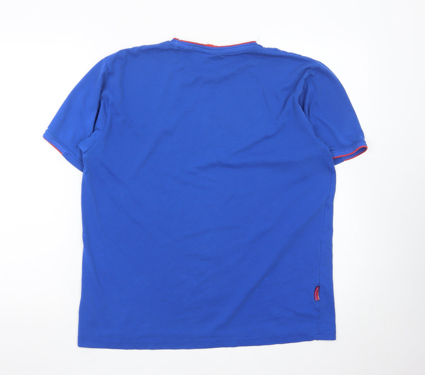 Slazenger Men's Blue Short Sleeve Cotton T-Shirt Size M
