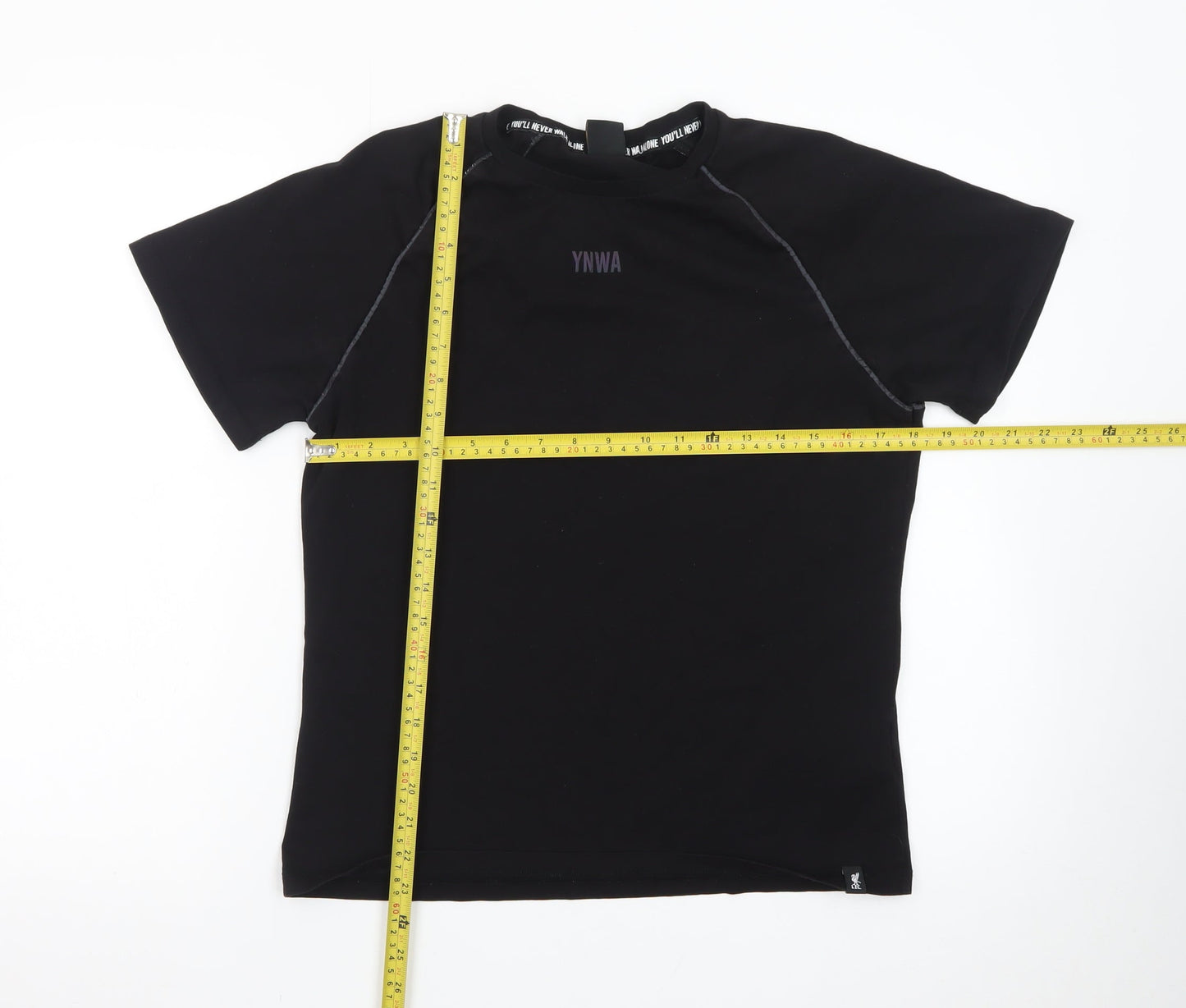 L.F.C. Women's Black Size 6 Short Sleeve Crew Neck T-Shirt